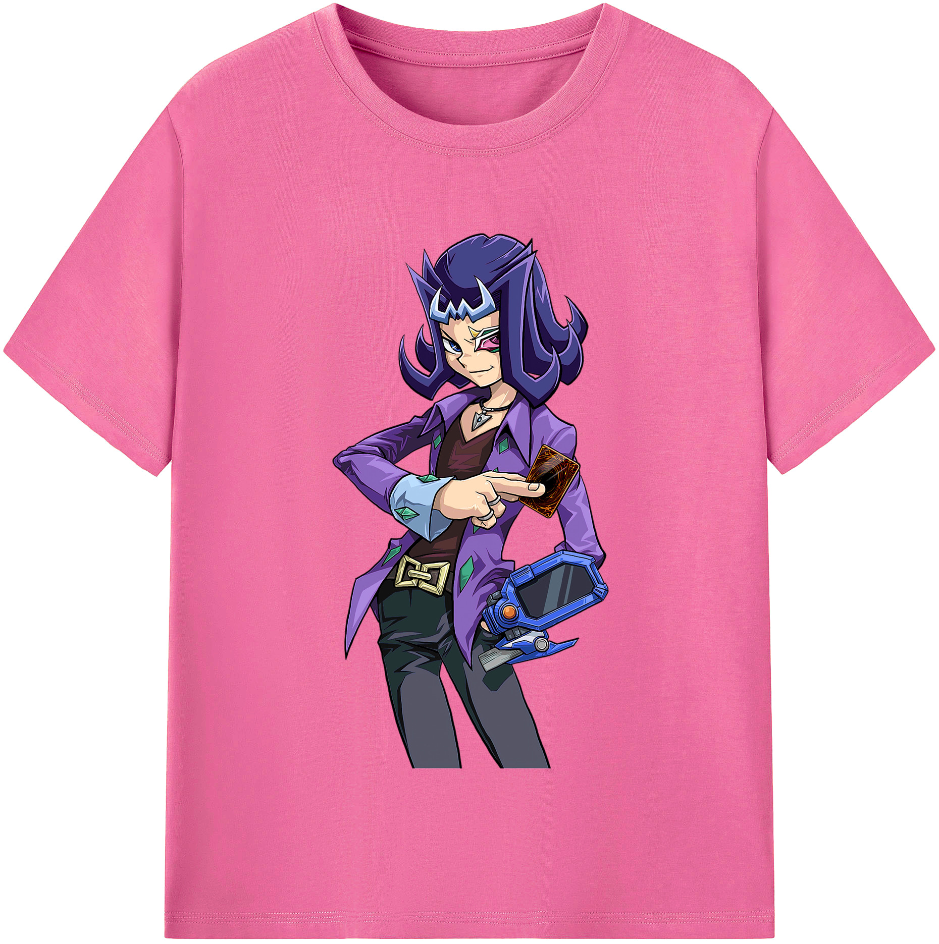 （画像用） 遊☆戯☆王 Yu-Gi-Oh! レディースカジュアルプリントTシャツ（綿100％）